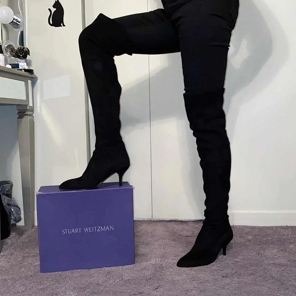 Stuart weitzman suede over the knee boots - Picture 1 of 10
